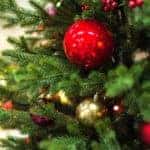 Christmas decorations on a tree