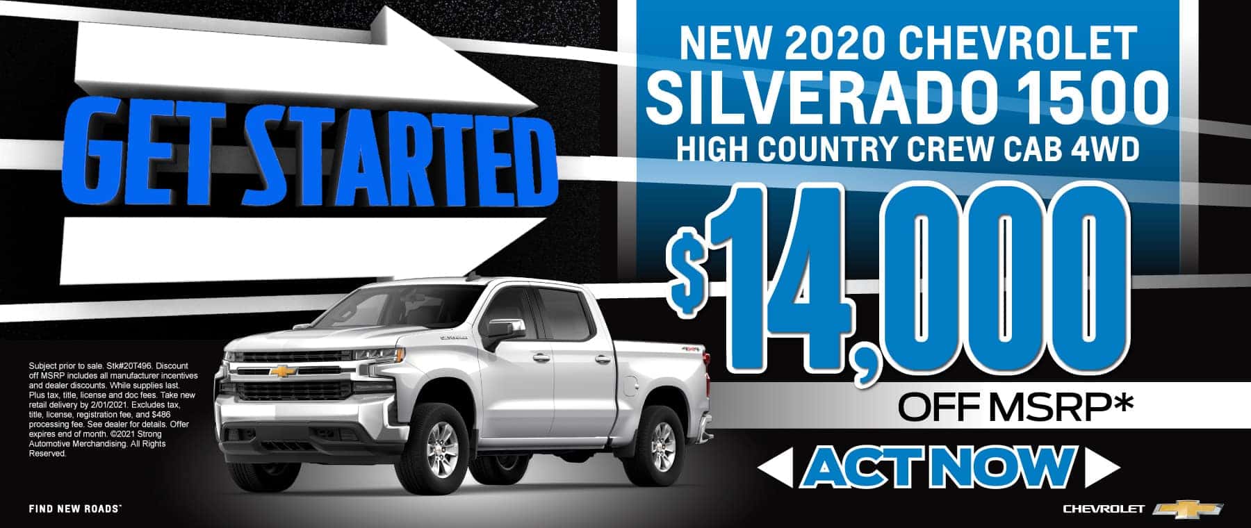New 2020 Chevy Silverado - up to $14,000 off msrp - Act now