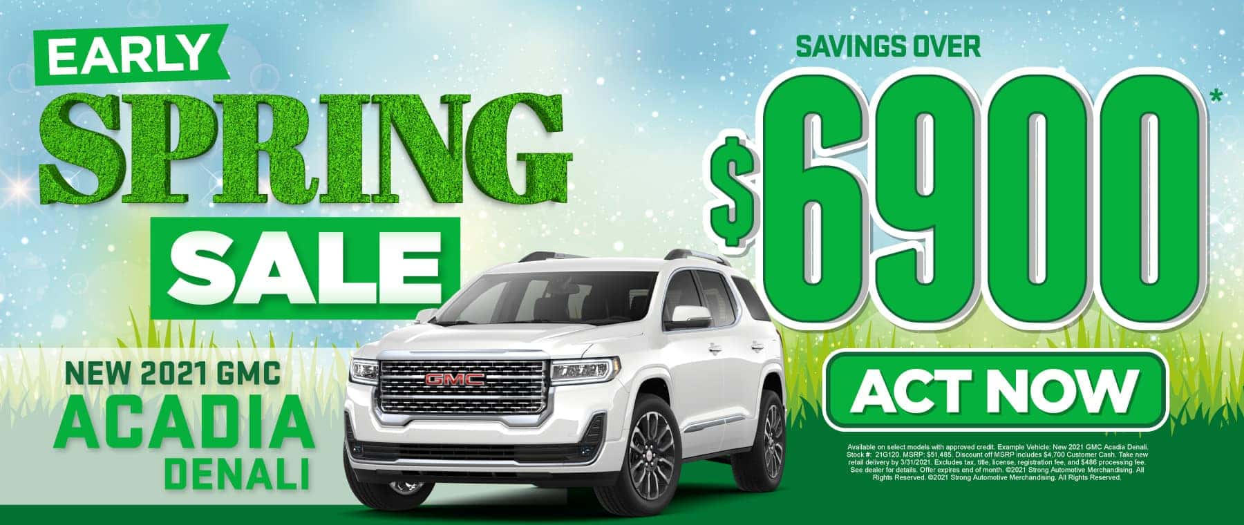 New 2021 GMC Acadia - Savings of $6900 - Act Now