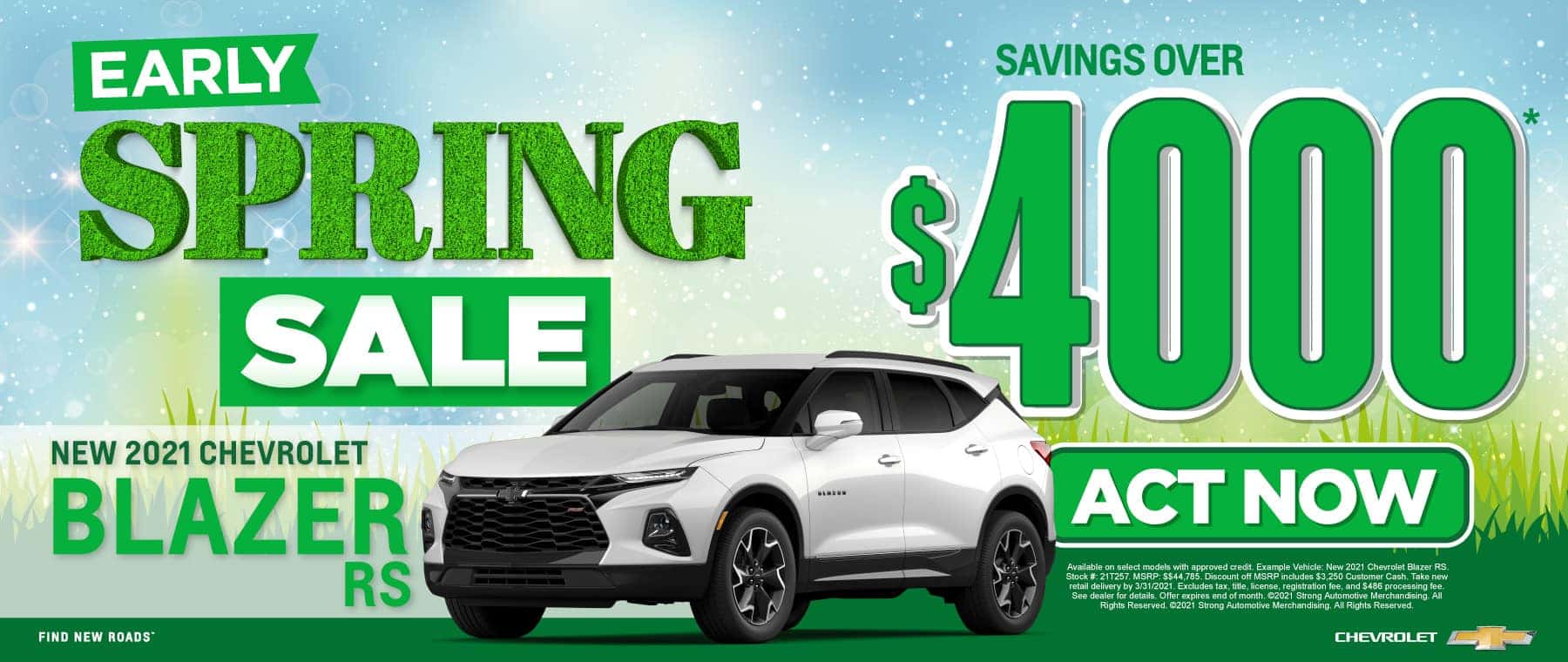 New 2021 Chevy Blazer - Savings of $4000 - Act Now