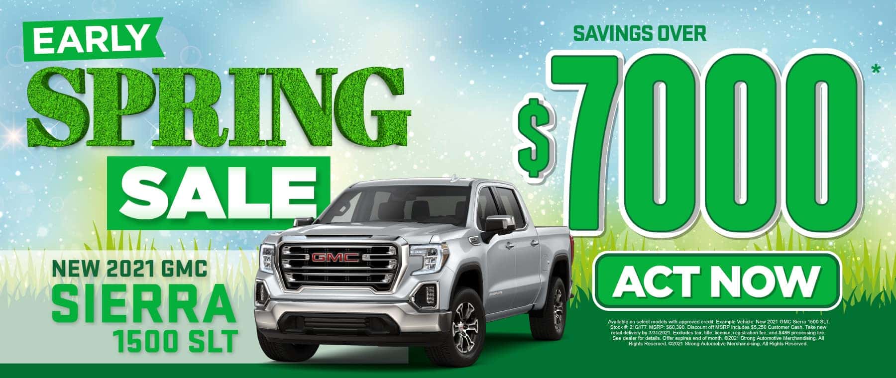 New 2021 GMC Sierra - Savings of $7000 - Act Now